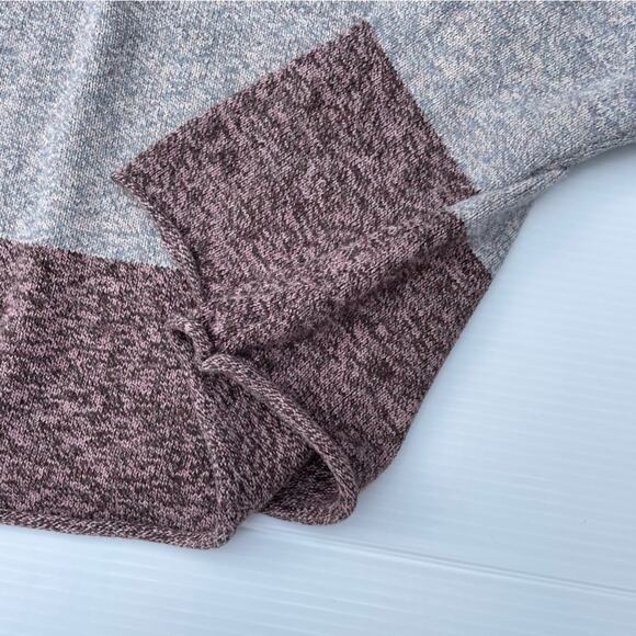 Prana womens Astrid sweater grey and pink side zip detail size Large - Picture 5 of 13